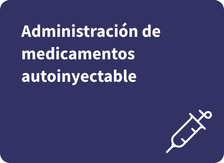 Administración de medicamentos autoinyectables